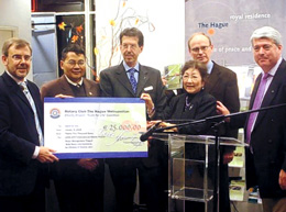Taste For Life Cheque Presentation